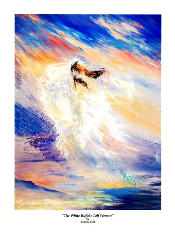 JoAnne Bird Paintings - White Buffalo Calf Woman