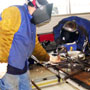 Larry Cortez and Classmate Welding