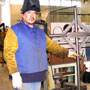 Larry shows off the final product