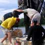 Wabasha Fountain and Sculpture Dedication Next to the National Eagle Center