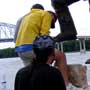 Wabasha Fountain and Sculpture Dedication Next to the National Eagle Center