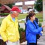 Wabasha Fountain and Sculpture Dedication Next to the National Eagle Center