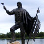 Wabasha Fountain and Sculpture Dedication Next to the National Eagle Center