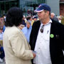 Wabasha Fountain and Sculpture Dedication Next to the National Eagle Center