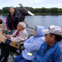 Wabasha Fountain and Sculpture Dedication Next to the National Eagle Center