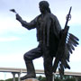Wabasha Fountain and Sculpture Dedication Next to the National Eagle Center