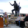 Wabasha Fountain and Sculpture Dedication Next to the National Eagle Center