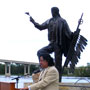 Wabasha Fountain and Sculpture Dedication Next to the National Eagle Center