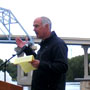 Wabasha Fountain and Sculpture Dedication Next to the National Eagle Center