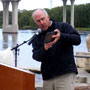 Wabasha Fountain and Sculpture Dedication Next to the National Eagle Center