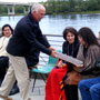 Wabasha Fountain and Sculpture Dedication Next to the National Eagle Center