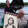 Wabasha Fountain and Sculpture Dedication Next to the National Eagle Center