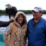 Wabasha Fountain and Sculpture Dedication Next to the National Eagle Center