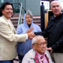 Wabasha Fountain and Sculpture Dedication Next to the National Eagle Center