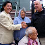 Wabasha Fountain and Sculpture Dedication Next to the National Eagle Center