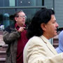 Wabasha Fountain and Sculpture Dedication Next to the National Eagle Center