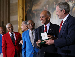 Receiving the Congressional Gold Medal